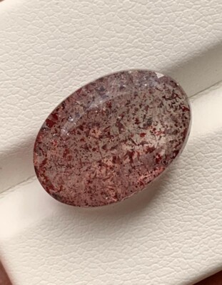 Rare  Red Oval Natural Super Seven  17×12×7.5mm Quartz Faceted 16.40 Carats