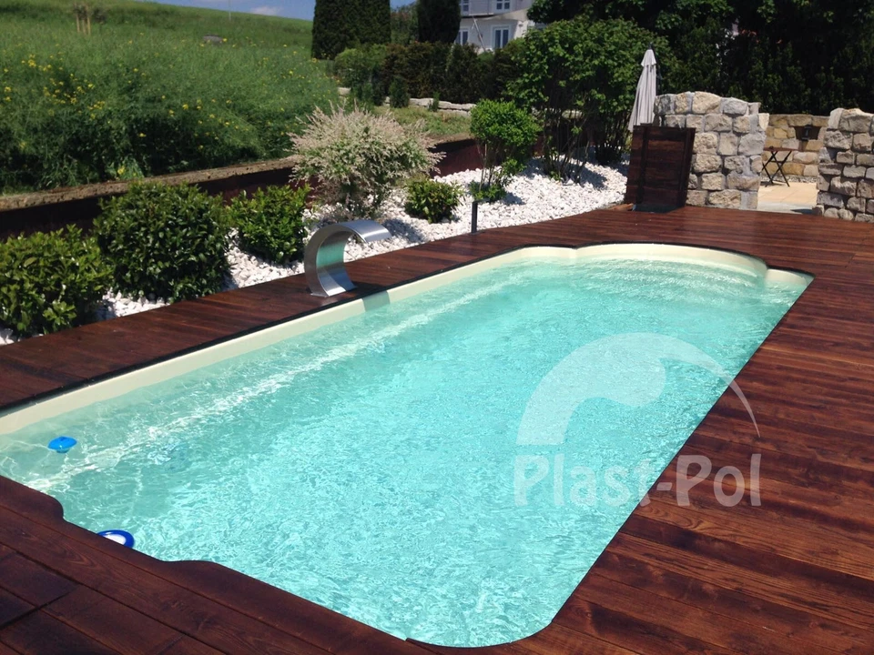 Gfk Schwimmbecken 7,00x3,20x1,50 Swimming Pool Zubehör Einbaubecken Komplettset - Bild 2 von 4