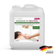 Kitama Huile de massage neutre 10L (Litres) sans Parfum Physiothérapie Spa thai