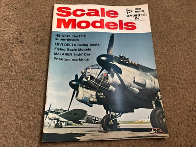 SEPT 1971 SCALE MODELS model magazine