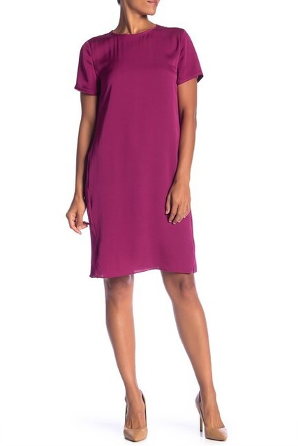 theory silk tee dress