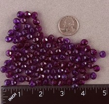 8mm 200 Count FACETED Translucent Purple Beads USA Fishing Tackle