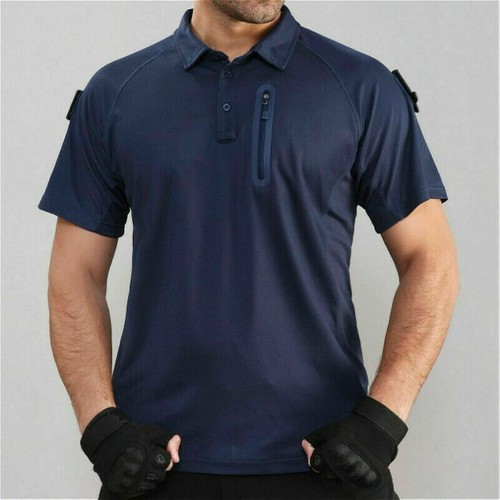 Chemise Tactique Homme Manches Courtes - Multi-poches, Séchage Rapide - Idéale Randonnée, Pêche Et Outdoor