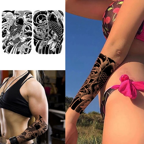 T# 2PCS Body Art Temporary Tattoo Useful Temporary Tatoo Sticker for Adult Women - Picture 5 of 12