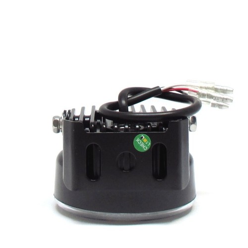 Motorrad LED Tagfahrlicht Set Rund mit Halter Schwarz Klar E-geprüft 00RL E4 - Bild 7 von 9