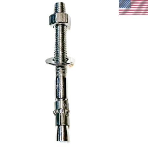 Wedge Anchors, 1/2" x 12" - Premium 304 Stainless Steel, Heavy-Duty Expansion... - Picture 1 of 2