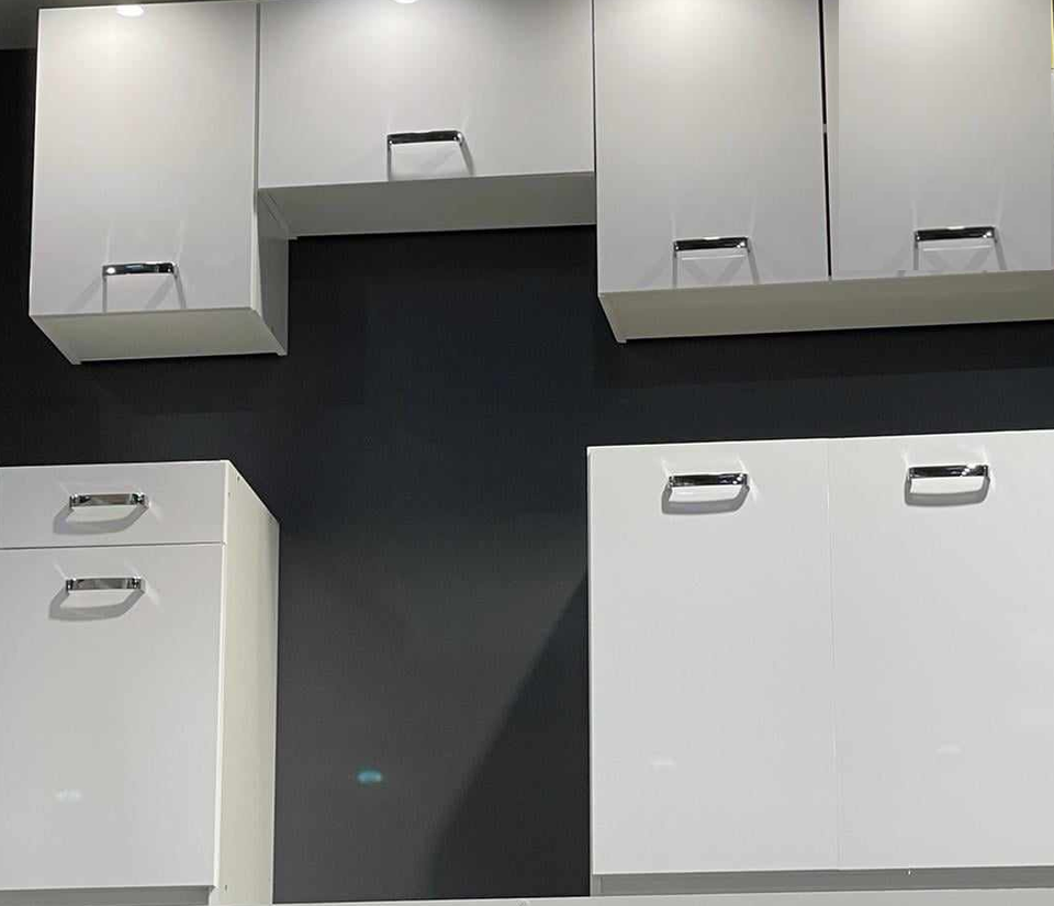 Kitchen Set, Complete Kitchen Set, 5piece Set White High Gloss/Oak ...