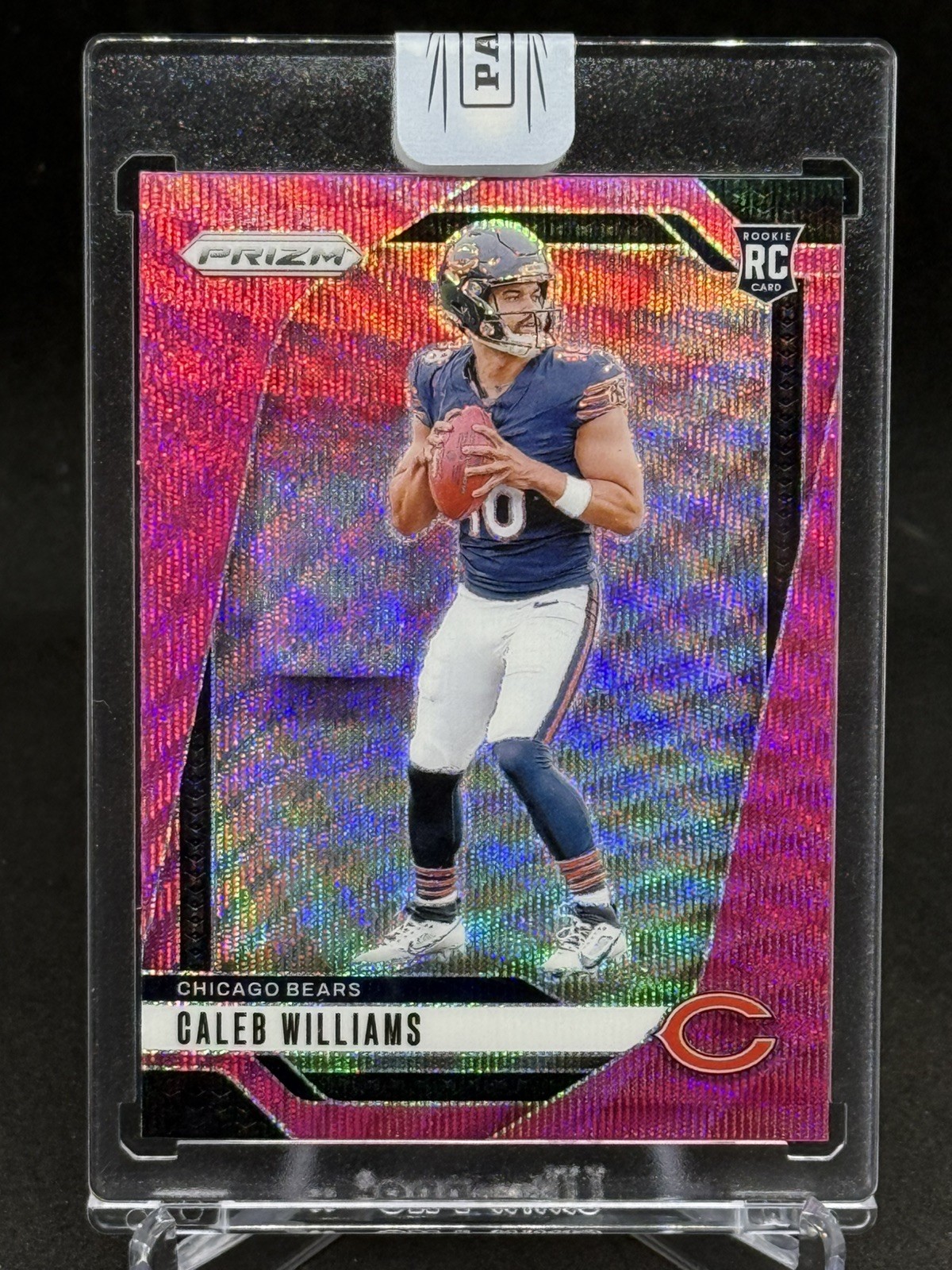 2024 Panini Prizm CALEB WILLIAMS -  [ENCASED] Pink Wave #301 (RC)