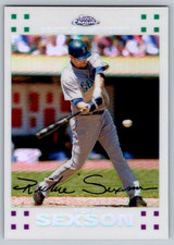2007 Topps Chrome #94 Ritchie Sexon White Refractor /660 Mariners