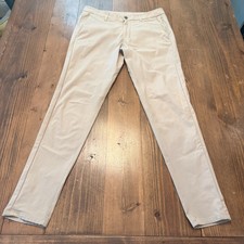 Lululemon Pants Mens 33x31 Beige ABC Classic Fit 5 Pocket Warpstreme Trousers