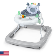Ingenuity Smooth Strides Activity Baby Walker - Chambray, Developmental Walker,