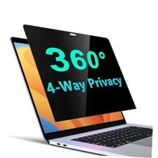 4-Way Privacy Screen for MacBook Pro 2016-2022, M1, M2  13 Inch Black