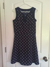 TOMMY HILFIGER Navy Blue Nautical ANCHOR Dress Size 6