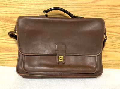 Coach F9N-5180 LARGE Vintage Black Metropolitan Briefcase/Laptop