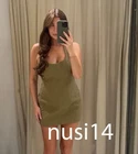 ZARA NEW WOMAN SHORT HALTER DRESS OPEN-BACK LIGHT KHAKI XS-XXL 4661/204/506