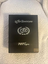 LFD La Flor Dominicana 707 Ligero Empty Wood Cigar Box 7.5" x 5.75" x 2.5"