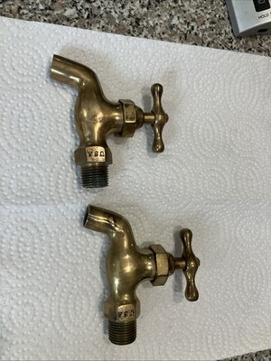 Antique Vintage Brass Water Spigot Faucet  Decor