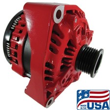 Red High Output 350 Amp Alternator For Gmc Yukon Yukon Xl 5.3l 6.2l 2015-2020