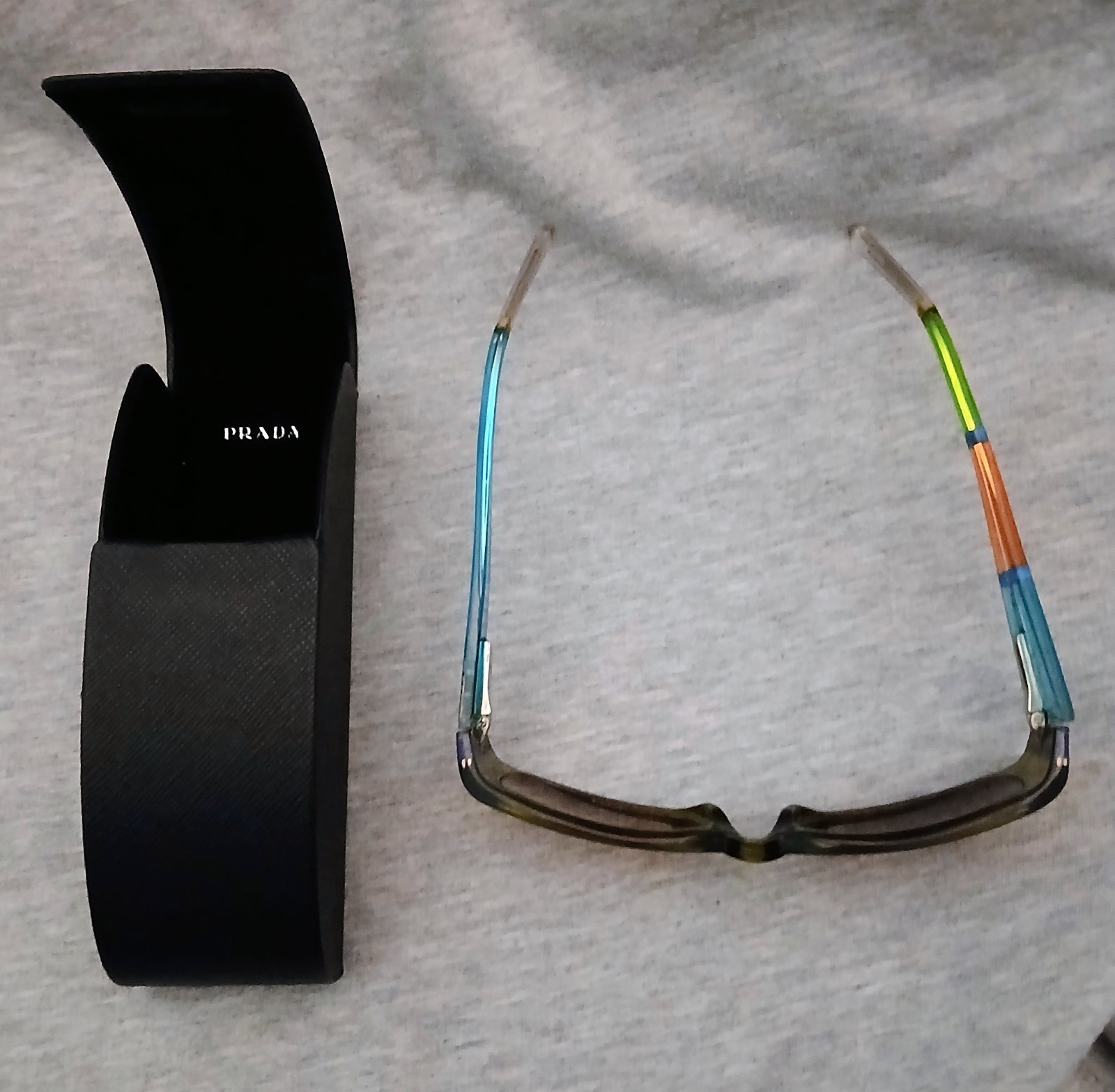 Unbranded Rectangular Sunglasses With Rainbow Fra… - image 2