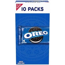 OREO Chocolate Sandwich Cookies, 10 Snack Packs 4 Cookies Per Pack 