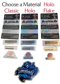 Sega Dreamcast Reproduction Replacement Labels / Label Set - VA0 NTSC - CUSTOM!