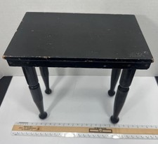 Tavolo campionario legno venditore vintage/antico gambe tornite 10 1/2”X 10”X6 3/8”