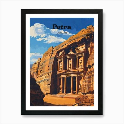 Petra Jordan Architektur Kunst Illus gerahmtes Wandbild Poster Leinwanddruck Bild
