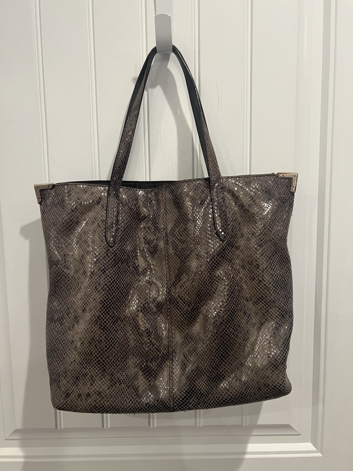 Coach Python Look Leather Shoulder Bag - image 4