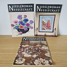 Needlewoman And Needlecraft Magazines Crafts Set of 3 No. 50 51 52 Vintage