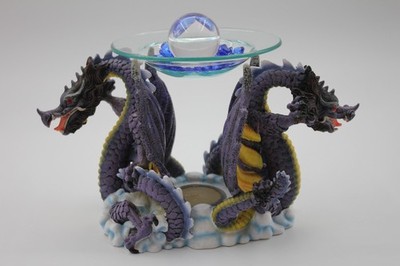 Purple Double Dragon Tea light Oil diffuser Brand New