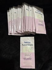 18 Samples 0.4 FL OZ Coppertone Pure  Simple Baby Sunscreen SPF 50 EXP 12/23