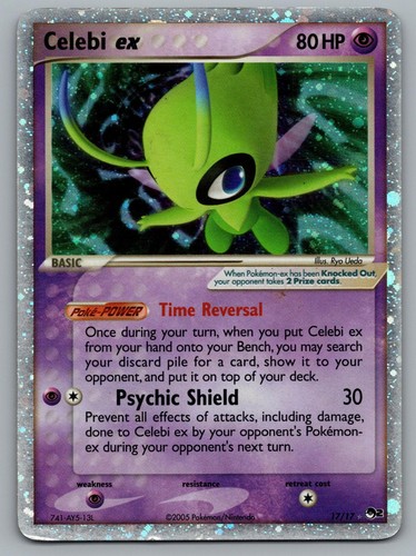 Celebi ex 17/17 Rare POP Series 2 Pokemon Holo Moderately Played