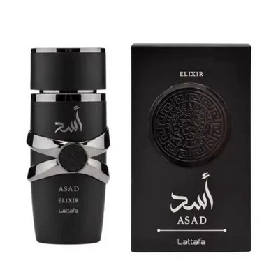 Lattafa Asad Elixir Unisex Fragrance Elixir Perfume Bottle 3.4 oz