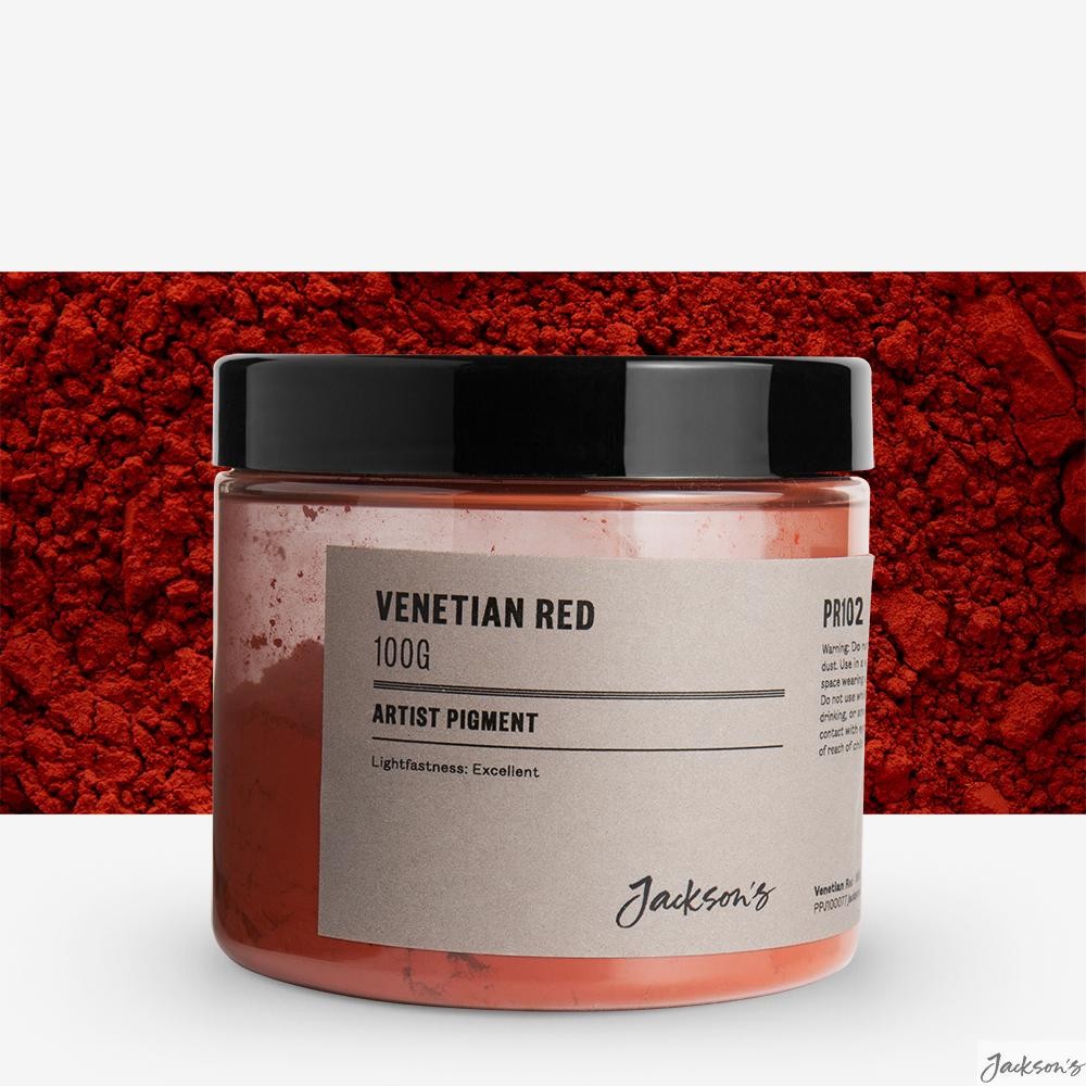 Jackson's : Artist Pigment : Venetian Red PR102 : 100g (in 200ml Jar) : Tub o...