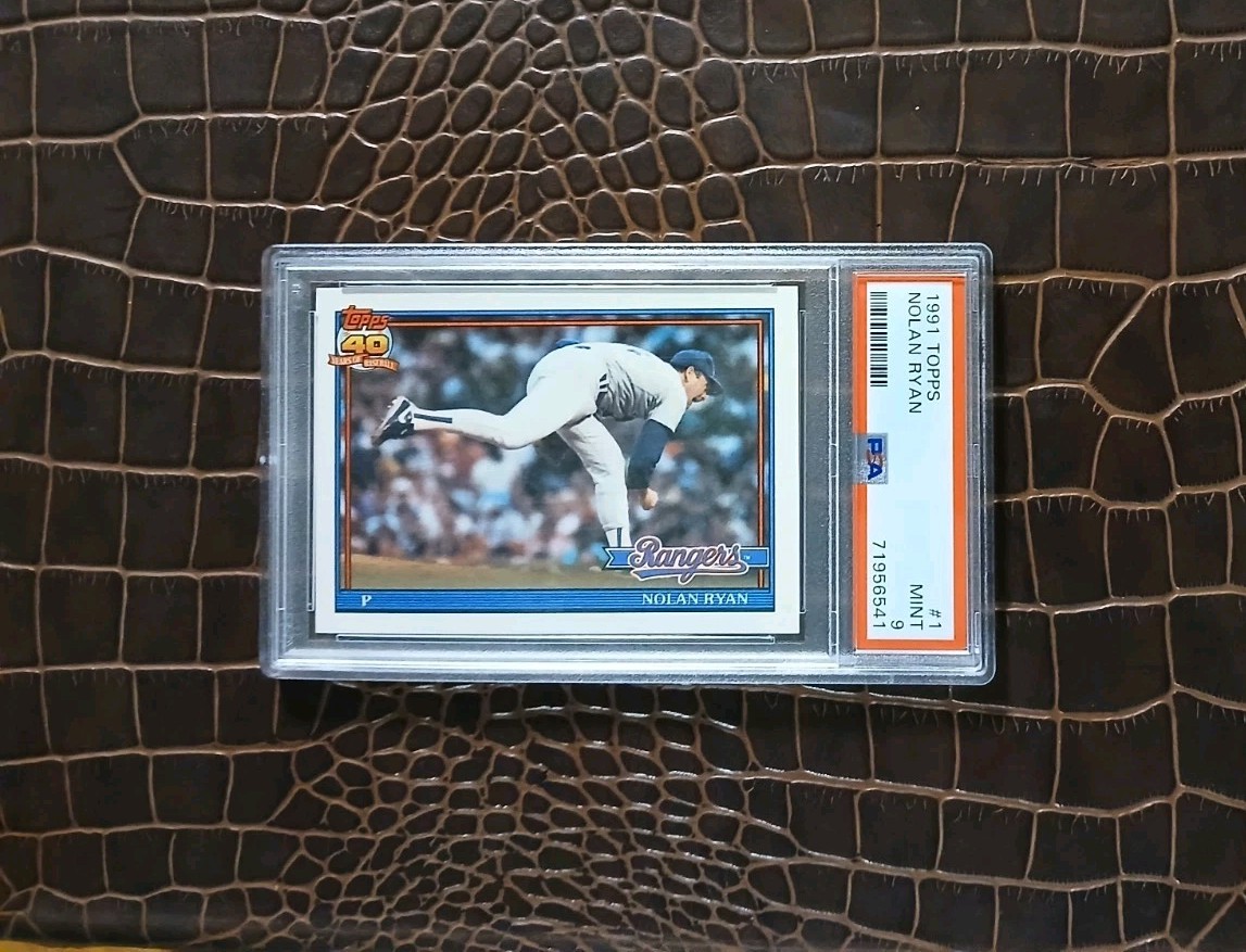 1991 Topps #1 Nolan RYAN🏆PSA 9🏆RARE🎈