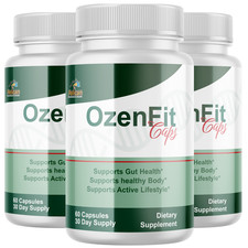 Ozen Fit Caps- Keto  Weight Support- 3 Bottles- 180 Capsules