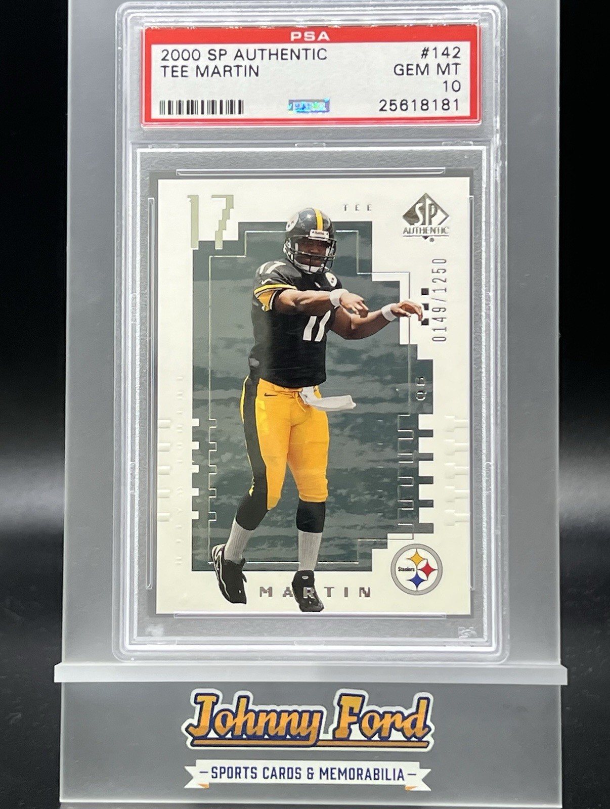 Tee Martin SP Authentic #142 Base