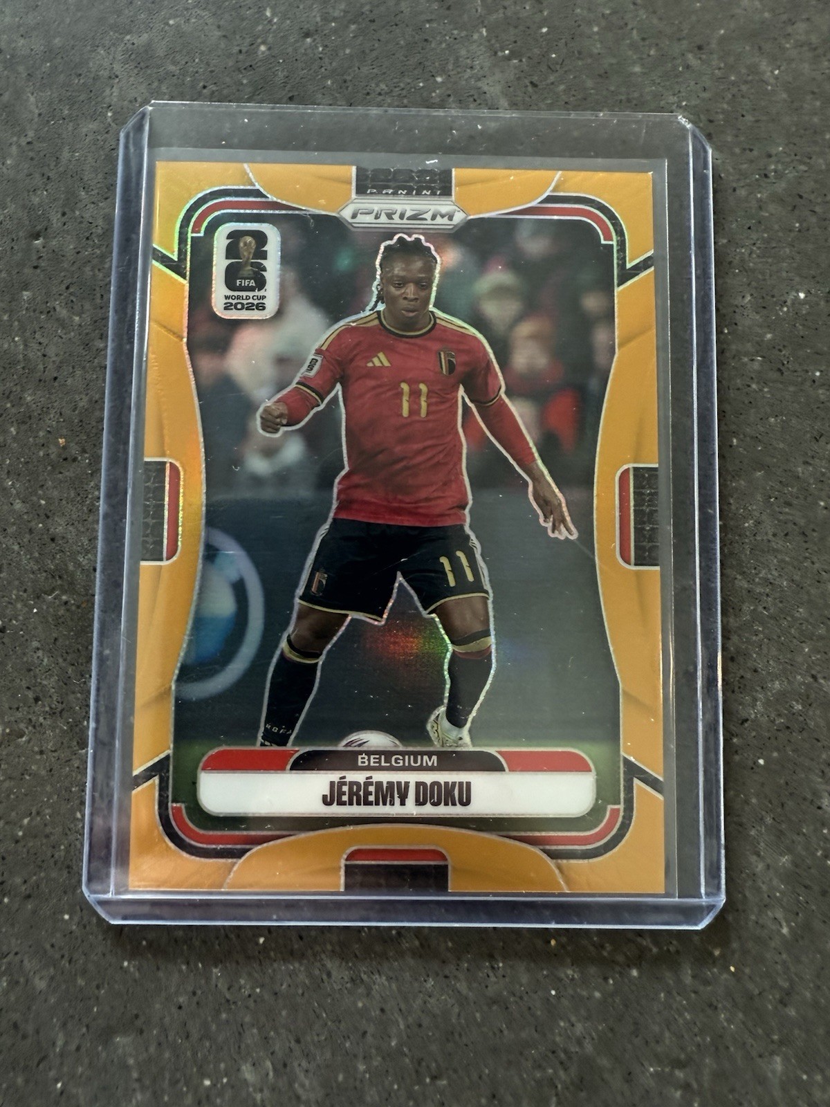 2026 prizm World Cup Jeremy Doku Belgium True Gold /10
