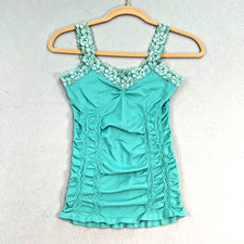 Womens Lace Trim Camisole Stretch One Size Fits All Coquette Romantic Flirty Y2K