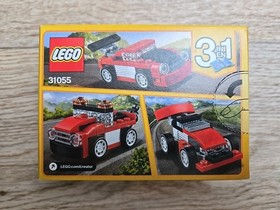 LEGO Creator 3 in 1 Lot of 4 Blue & Red Racer 31027 31055 31072 31056 Race Cars