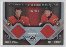 2007 SP Game Used Edition Authentic Fabrics Dual Jason Spezza Dany Heatley 4ry