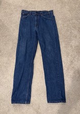 Vtg 80s Levis 505 Denim Jeans Straight Leg Zipper 0215 Canada 33x31 Orange Tab
