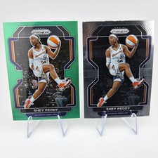 Shey Peddy 2022 Panini Prizm WNBA - Green Prizm and Base #94 - Phoenix Mercury