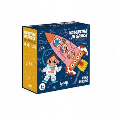 Londji Valentine im Weltraum Progressives Puzzle für Kinder 2-10 Teile