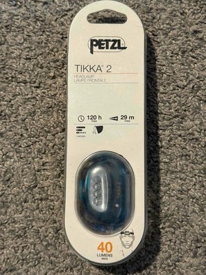 Discontinued PETZL Tikka 2 Headlamp Headlight 40 Lumens New Sealed Blue