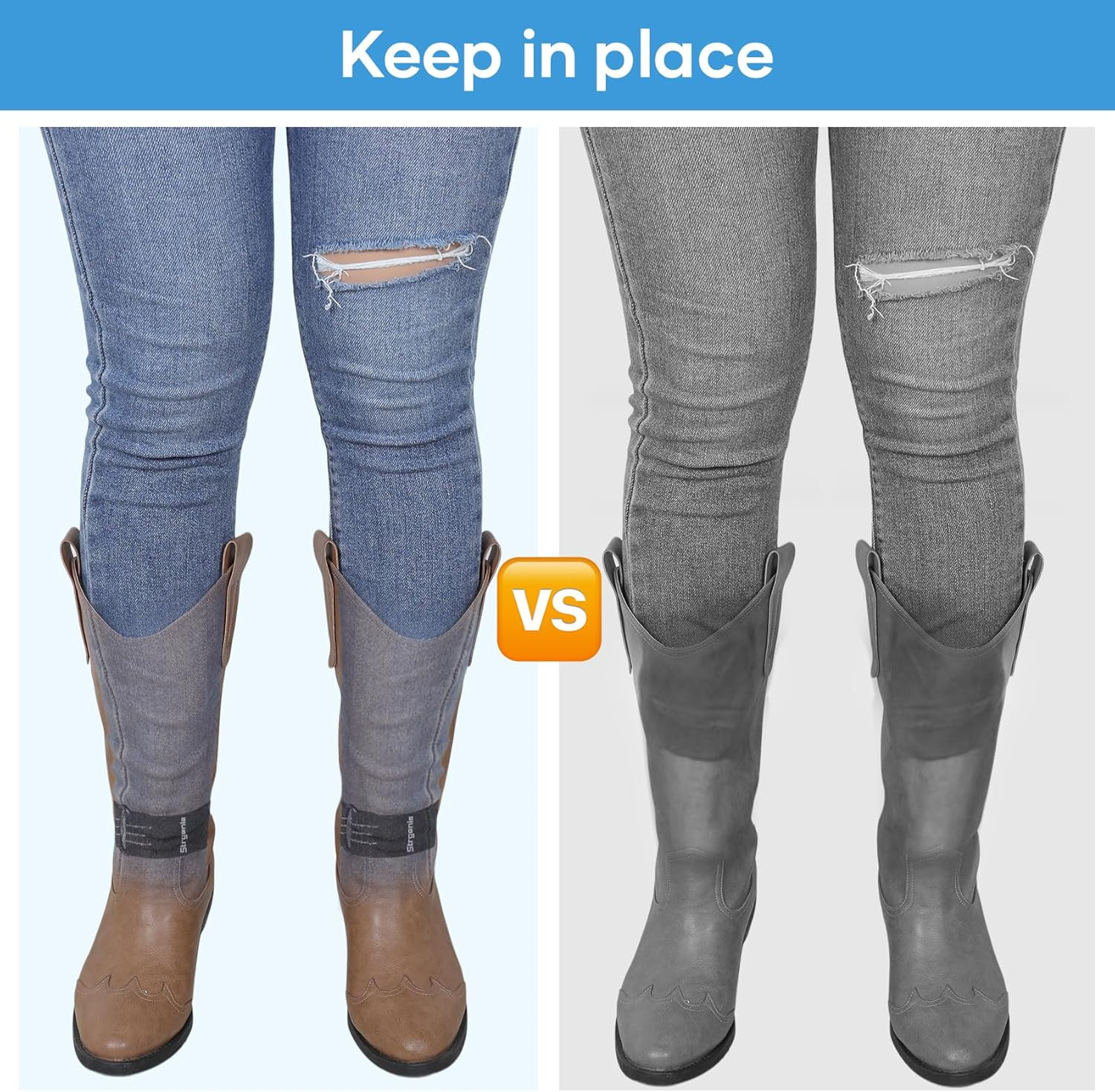 Elastic Ankle Straps, Cowboy Boot Straps, Adjustable Elastic Pant Leg Straps for