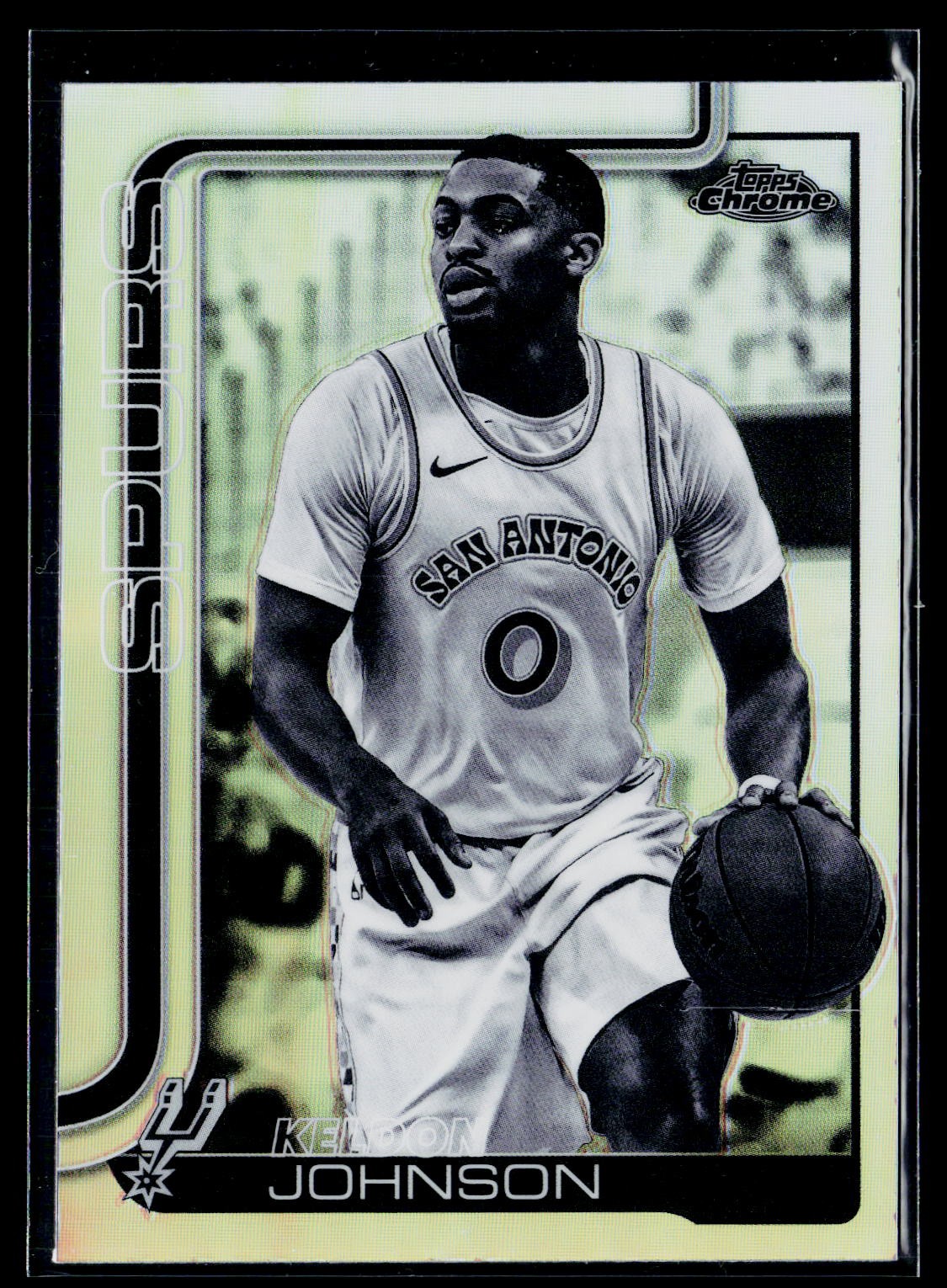 2025-26 Topps Chrome #220 Keldon Johnson Negative Refractor