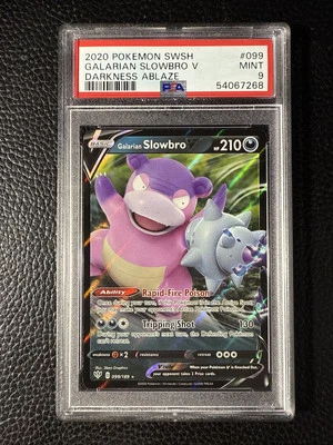 galarian slowbro pokemon card Pokemon Darkness Ablaze Ultra Rare Holo Galarian Slowbro V #99 main image 1