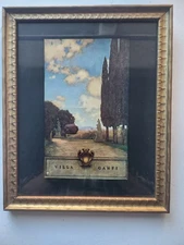 Maxfield Parrish "Villa Campi" Vintage Illustration From Italian Villas (1904)