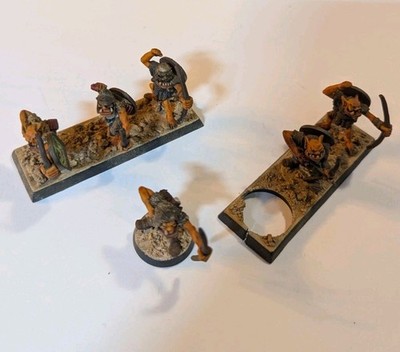 Vintage Warhammer Fantasy Orc Archers x6 Painted Miniatures 